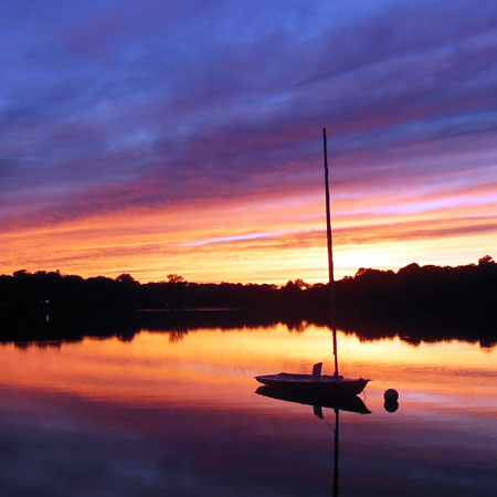 Amston lake sunset